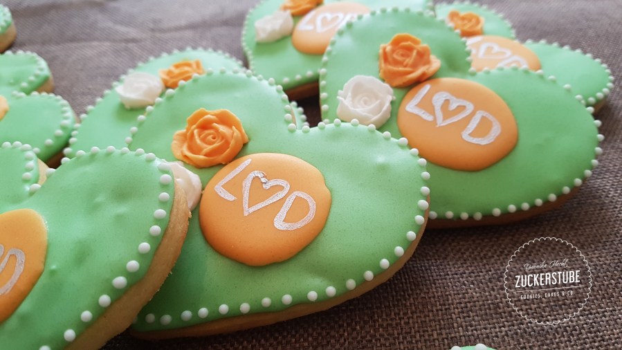 Royal-Icing-Kekse für die Gäste